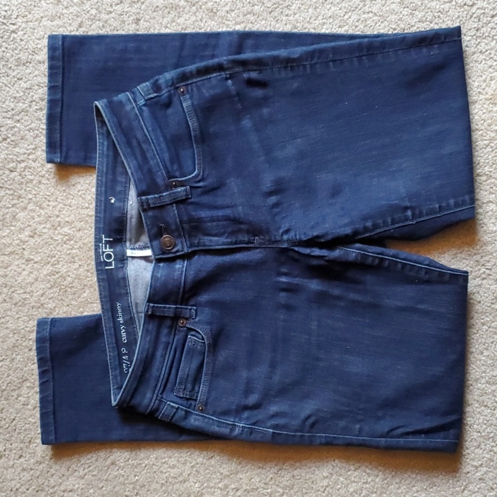 Ann Taylor LOFT Curvy Skinny Jeans Size 27/4 P